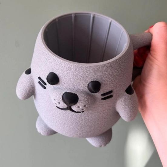 Ice Cream Pint Sleeves Cover with Spoon Handle Cute Animal