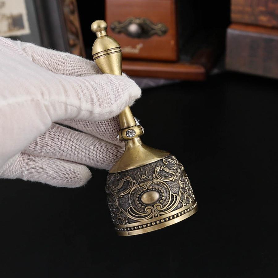 Metal Hand Ring Bell, Old Man Bell, Live Bell, Sanqing Bell, Tantra Magic Tool, Vajra Pestle, Retro Large Copper Bell When