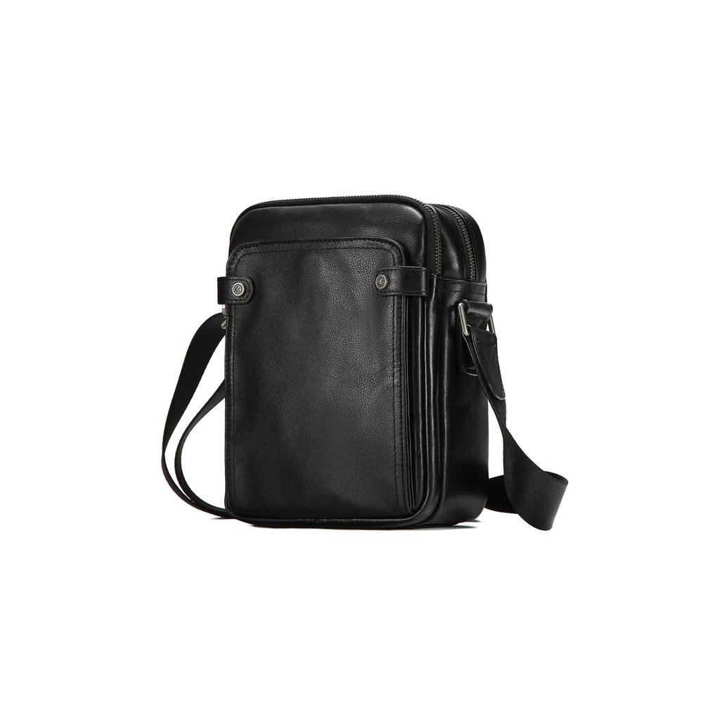 Genuine Leather Crossbody Bag, Fashionable Casual Commuting Single-shoulder Bag, Men's Bag, Retro Leather Bag
