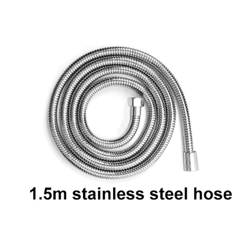 5 Function Bathroom Handheld Brushed Shower Head with Stop Button Spa Filter Showerhead Easy Cleaning Shower Nozzle Sprayer