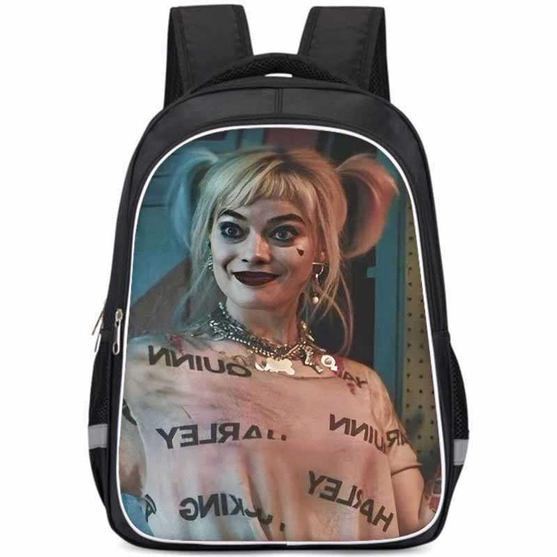 Harley Quinn Large Capacity Lightweight Oxford Fabric School Backpack For Kids