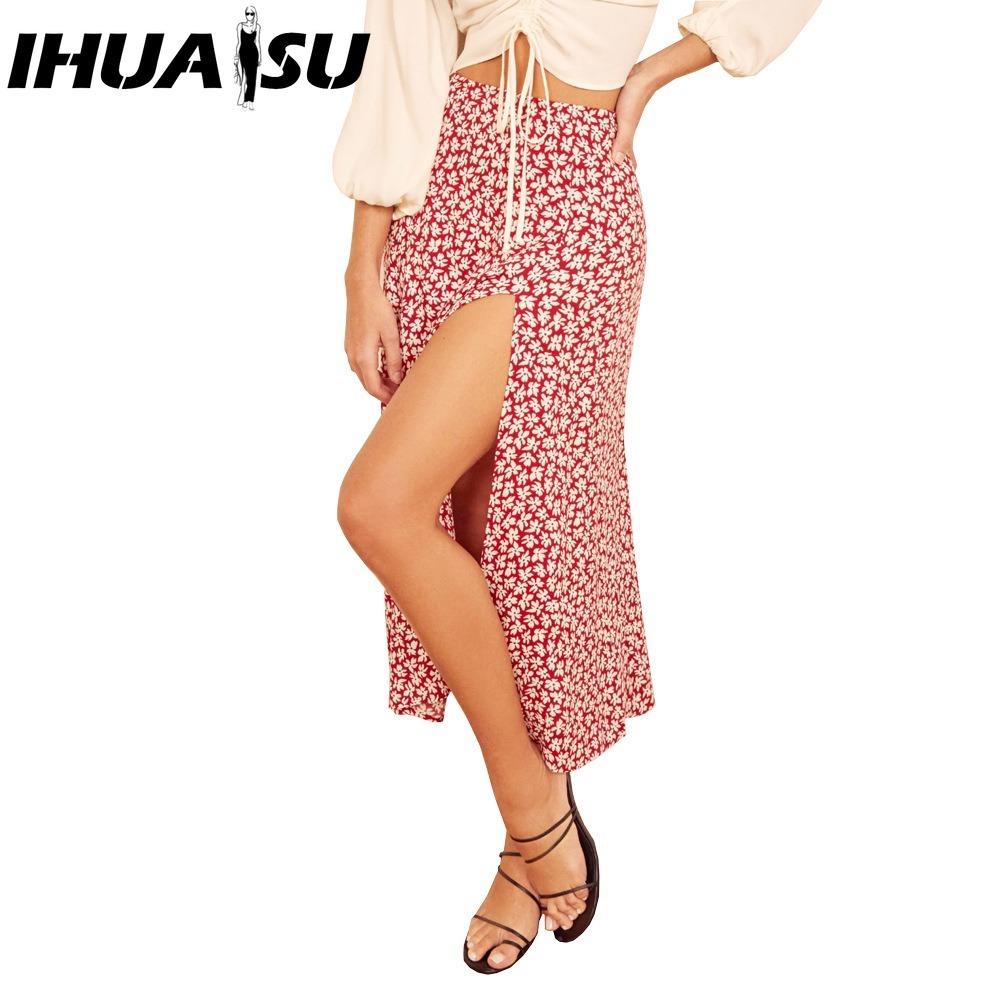 IHUASU Dámská módní ležérní letní jarní sukně