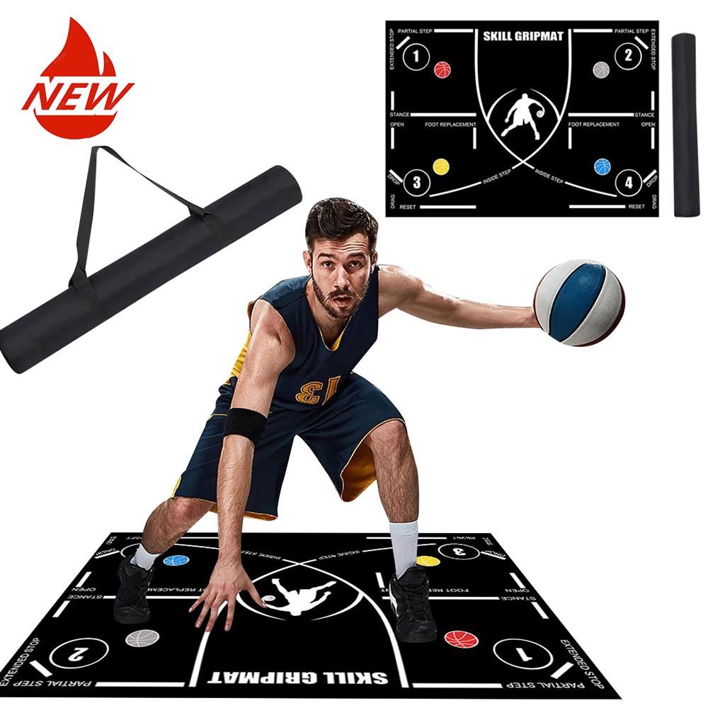 Basketbalová tréninková podložka Skládací děti Dospělí Dribble tréninková podložka Odolná protiskluzová Basketbalová tréninková podložka v interiéru Naše vybavení