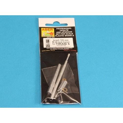 Aber 1/35 Scale Israeli Defense Forces 105mm M-68 Tank Barrel for TIRAN 5 Version B (for Tamiya) Plastic Model Kit Parts 35L144