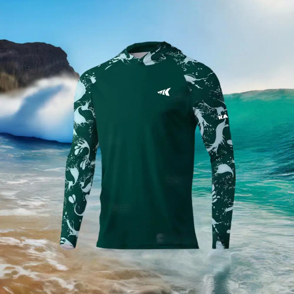 2025 Hoodie UPF 50+UV Protective Top Crab Splicing 3D Printed Quick Drying Breathable Outdoor Hoodie Fishing Shirt