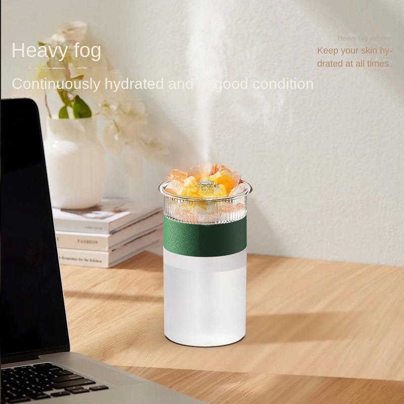 Crystal rock colorful ambient light humidifier