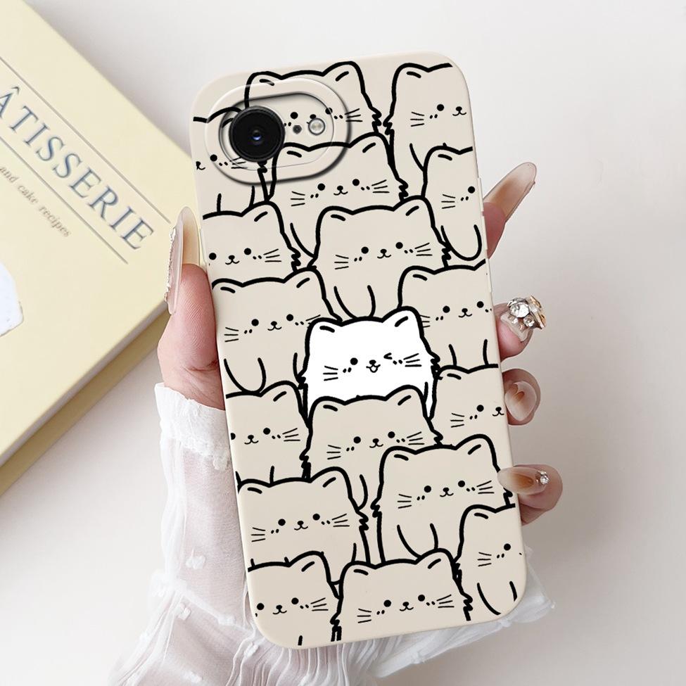 Funda For iPhone 16e A3212 A3409 A3410 A3408 Back Cover For iPhone 16e Case Silicone Fashion Luxury Cute Cartoon Cool Boys Girls