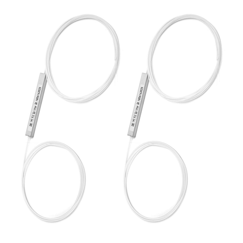 2Pcs PLC Splitter Bare Fiber No Connector Single Mode Power Management Computer Peripherals(1 x 2 )