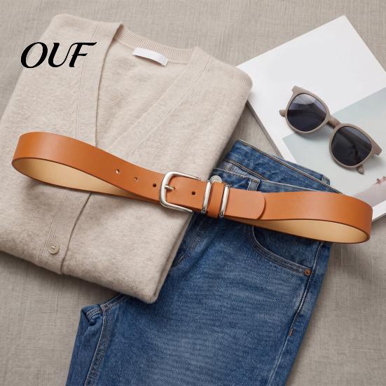 Solid Color Belts for Coats Leopard Print Waist Belt, Women Faux Leather Belt with Pin Daily Wear Cinching Buckle, Stylish Jeans Shirts Dresses