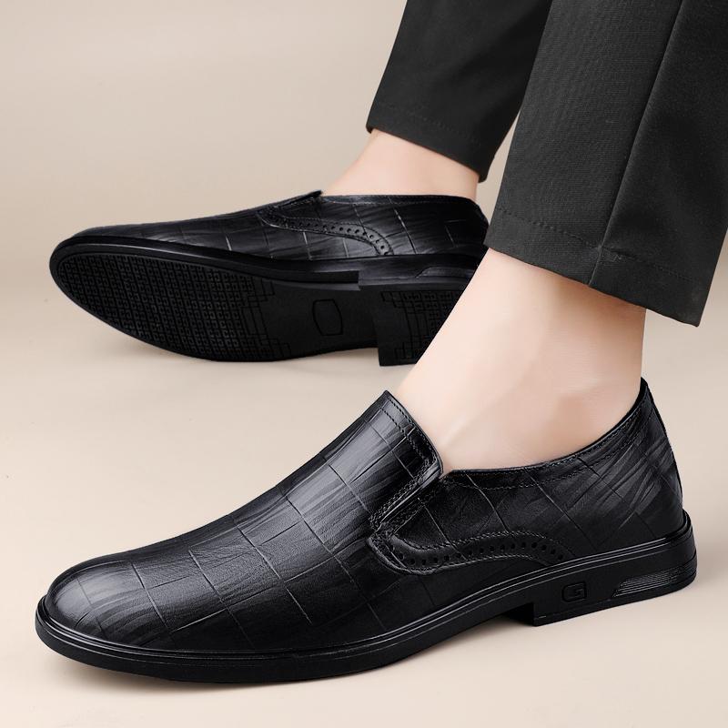 Mode Neuer Trend Formelle Business Schuhe Herren Lässige Rutschfeste Slipper Allround Herren Echtleder Schuhe Komfort Herren Slipper Flats