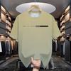 Summer men's casual loose fit large letter print round neck short sleeved T-shirt top High Street Unisex style
