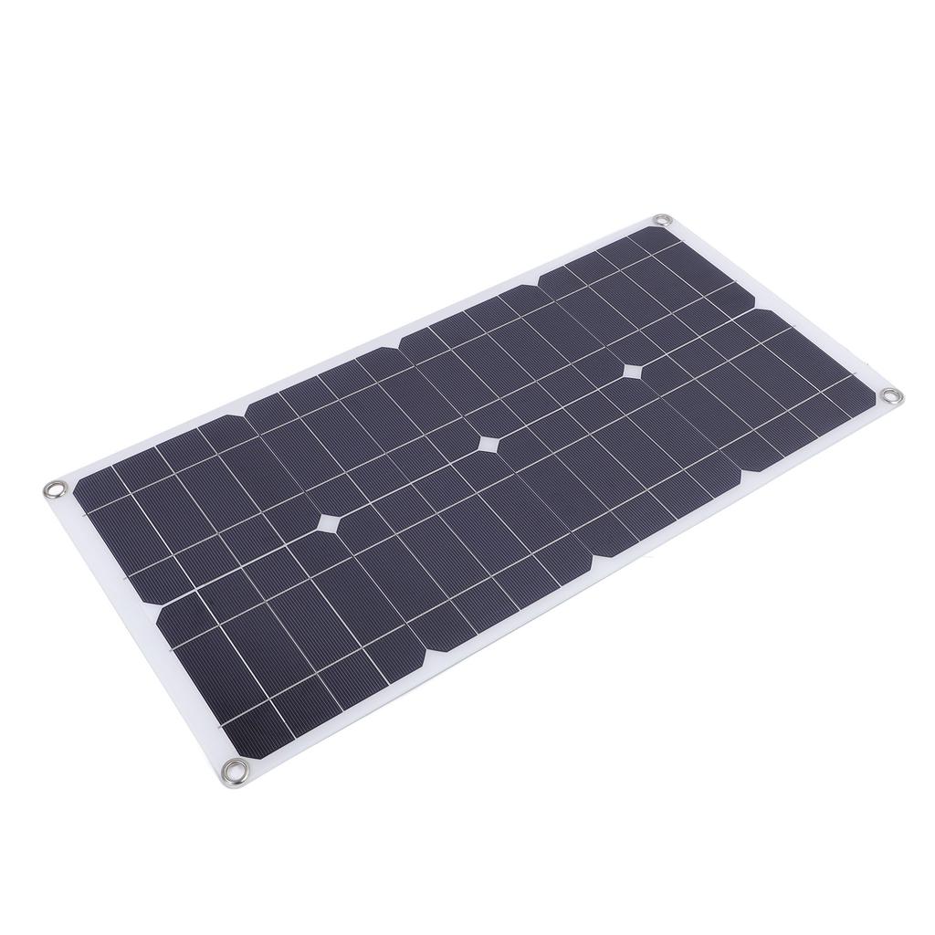 25W Solar Panel High Efficiency Monocrystalline Solar Charger Kit with 60A Controller for Car Truck