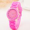 Geneva Three-Eye Silicone Watch: Fashionable Style for Ladies