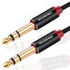 SHULIANCABLE 6.35mm Guitar Cable, Standard Male To Male Plug, for Connecting Mixers, Guitars, Amplifiers, Speakers, Etc. (1M)