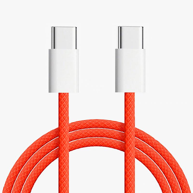 USB-C To Type C Color Cable For 15 PD 60W Fast Charging For Huawei Samsung Type C Weaving Cable Accessories