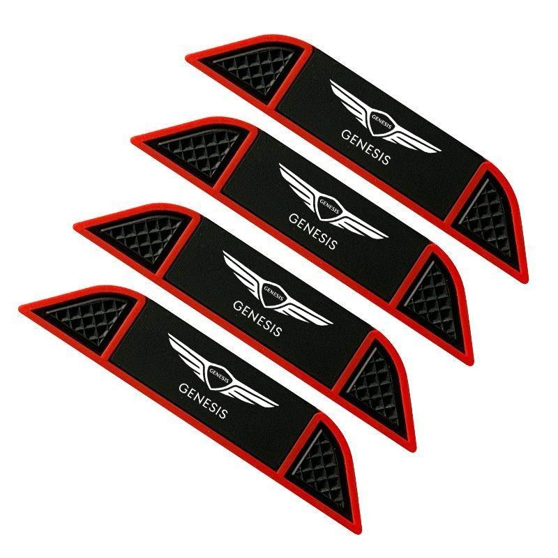 

4pcs Car Rubber Door Edge Anti-collision Sticker Corner Protection Strip For Hyundai Genesis G70 GV80 G90 GV90 GV60 G80 GV70 For Jaguar
