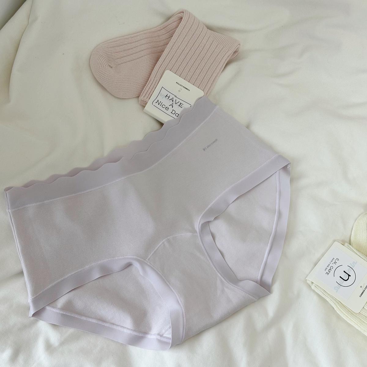 

8562 Кремовые антибактериальные женские трусы-слипы - Хлопок класса А, Дышащие, Удлиненная ластовица, Обхватывающие бедра, 50 штук Large