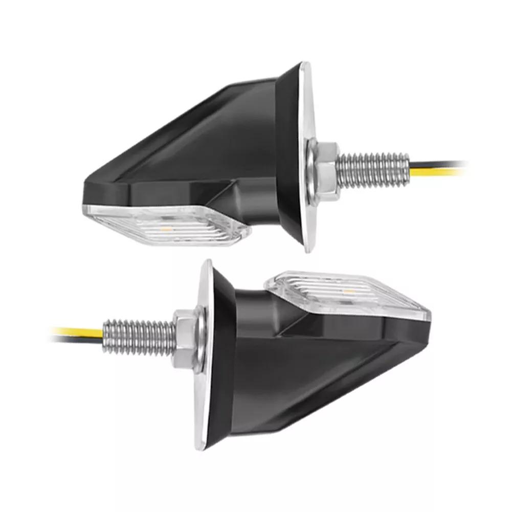 

2PCS Motorcycle LED Turn Signal Indicator Lights Amber Blinker Moto Indicator Lamp Accessories