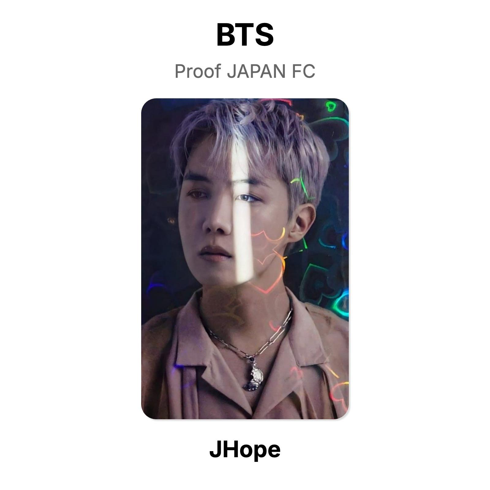 BTS Proof JAPAN FC Official Photocard J-Hope