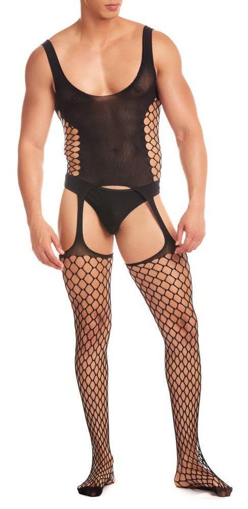 Ensemble Galaxy D 2 Pièces Noir - René Rofé Men - COMBINAISONS SEXY