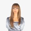 Synthetic wig for European and American long straight hair women Qi bangs natural wig high temperature silk chemical fiber wig