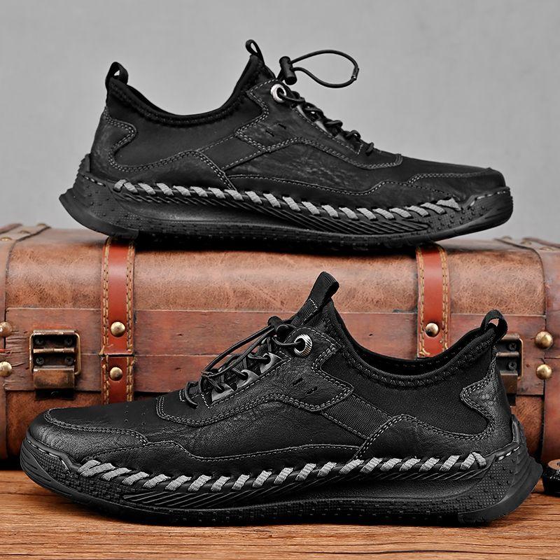 Men's Leather Leather Casual Sports Shoes