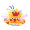 Kids Diy Easter Bonnet Material Kit Easter Craft Supplies Costume Accessory Orange