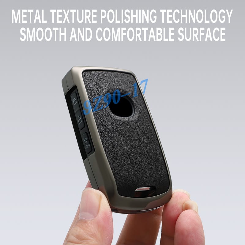 Metal Leather Car Key Fob Case Cover Keychain For Mazda 3 Bp 6 Gj Cx5 Cx9 Cx30 Cx50 Cx60 Cx70 Cx90 Mx30 Mx5