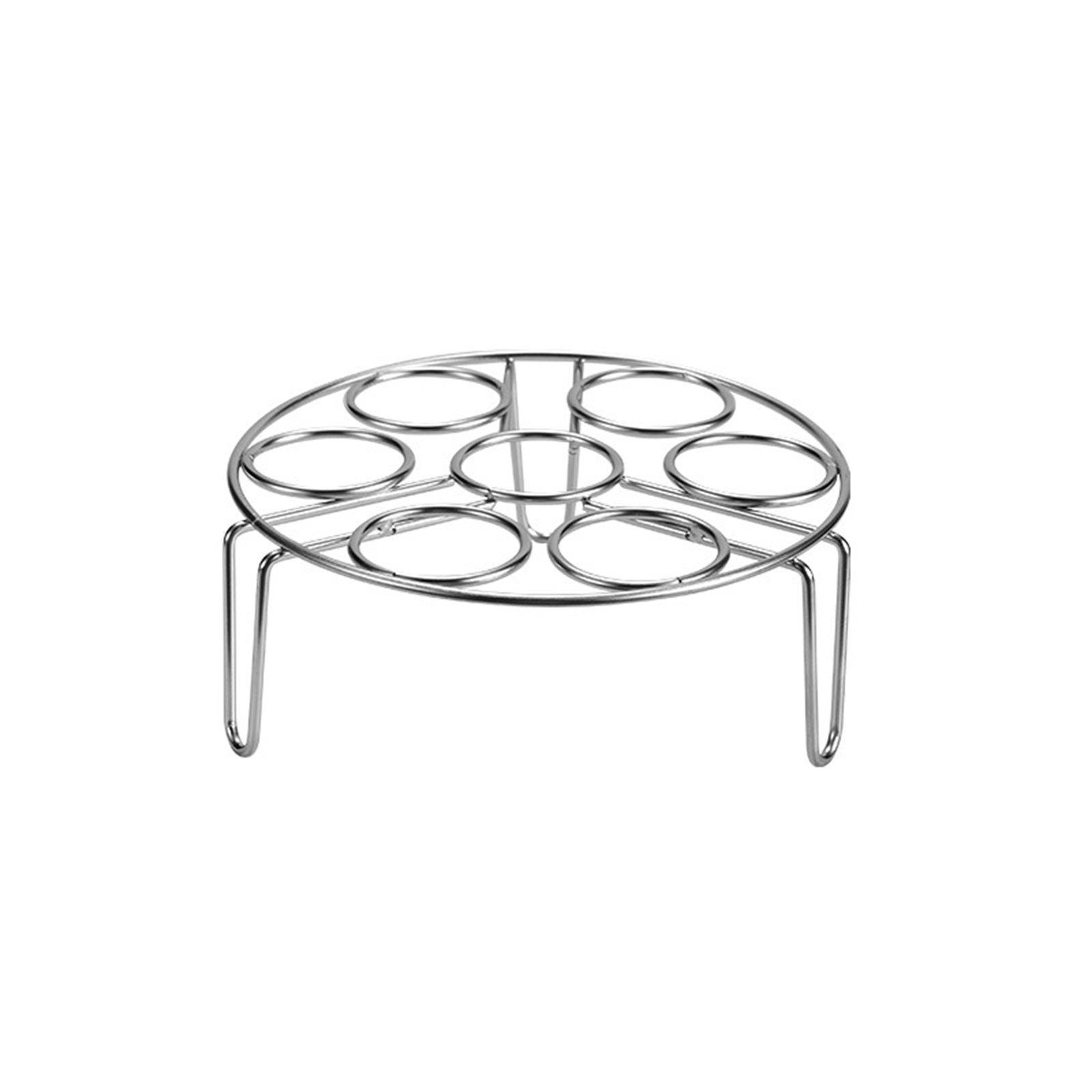 

Удобная подставка для готовки, экономящая место, подставка для пароварки, стальной поддон для готовки на пару, практичный кухонный инструмент S