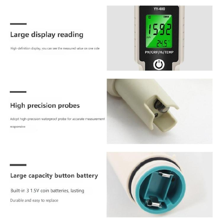 Waterproof Water Tester Analyzes ORP And Temperature LCD Screen Multifunctional Water Quality Tester