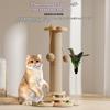 Tiragraffi 4 in 1 Giocattolo per Gatti Tiragraffi Naturale in Sisal Giocattoli Interattivi per Gatti