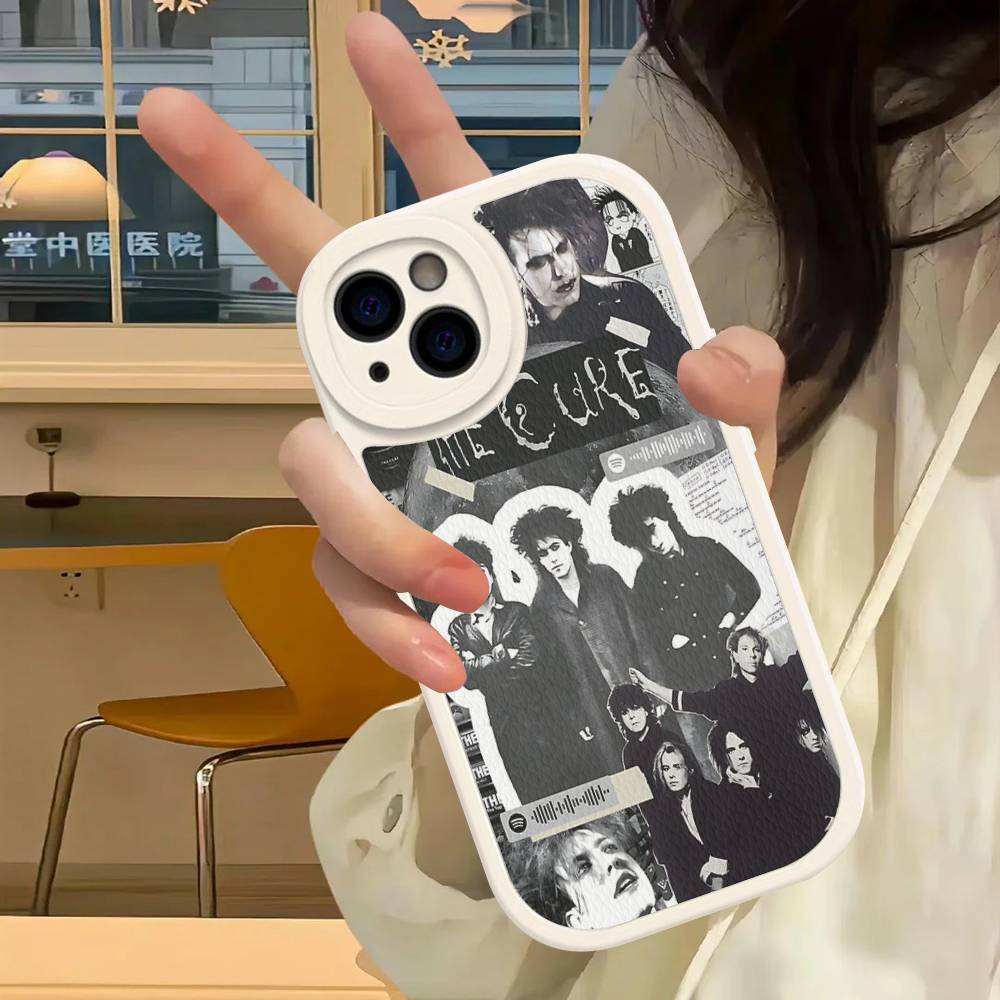 Rock Band THE C-CURE Music Phone Case For IPhone 16 15 14 13 12 11 Pro Max Plus Soft Leather Cover