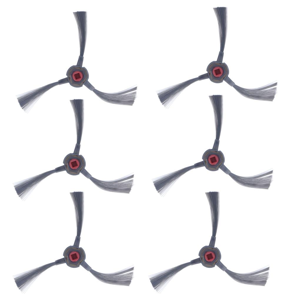 6 buc. perii laterale cu peri moi, perie de înlocuire pentru robot de curățat pentru măturatoarea ECOVACS N9+