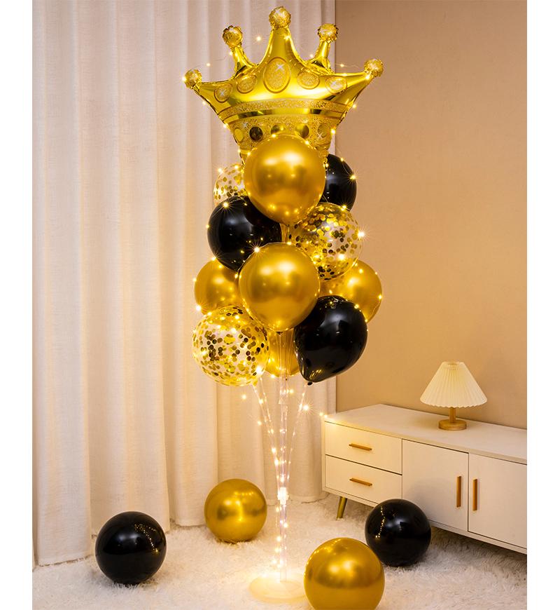 Luminous Floating Table Balloon Heart Decor for Birthday & Banquet