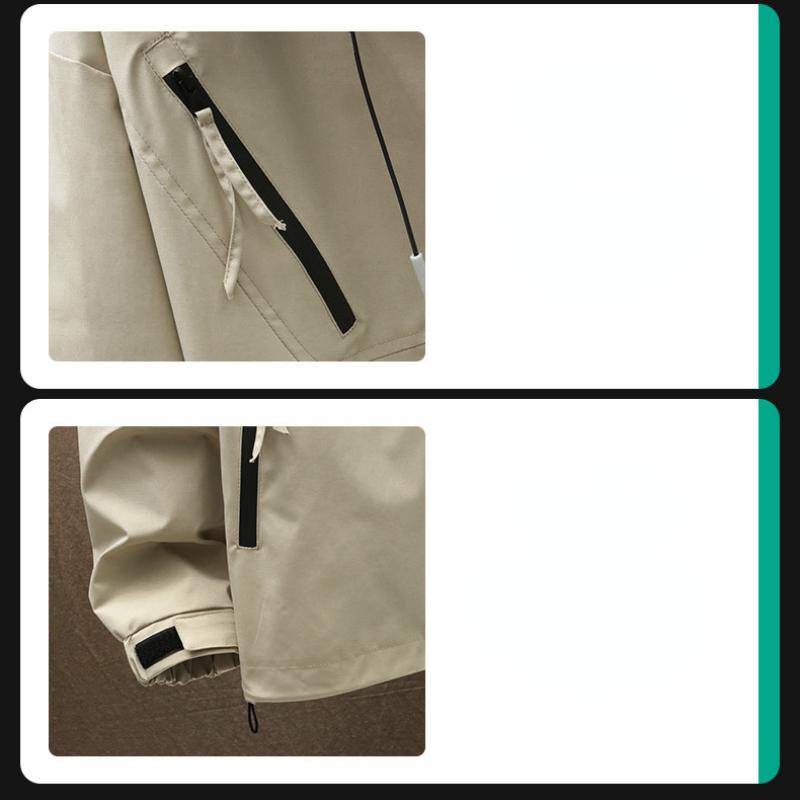 M-8XL Oversized Jacket Men Waterproof Hooded Windbreaker Bomber Jacket Casual Military Jacket Loose Zipper Coats New