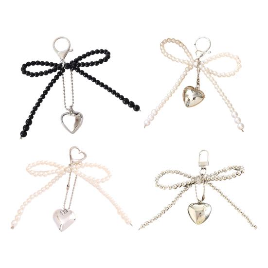 Pendant Keychain Bowknot Shape Wallet Car Backpack Keyring Decoration Decorative Chain Rearview Mirror Accessory