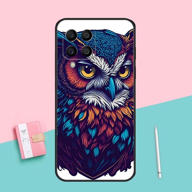 Cartoon Owl For Samsung Galaxy M53 M33 M32 M16 M06 M12 M55 M15 M35 M14 M34 M54 M11 M21 M31 M13 M52 Case