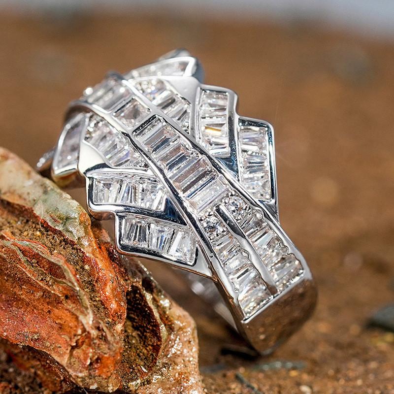 CopperGorgeous Ring for Women Wedding Accessories Full Sparkling Cubic Zirconia Party Luxury Trendy Jewelry