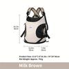 Haustier Brustrucksack Fronttrage-Tragetasche Design-Atmungsaktiver Nylon-Rucksack für Hunde & Katzen Umwandelbare Schultergurte mit Belüftung