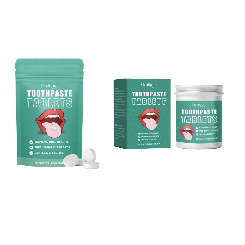 Refreshing Oralhoe Toothpaste Tablets For Effective Stain Removal And Long Lasting Freshness