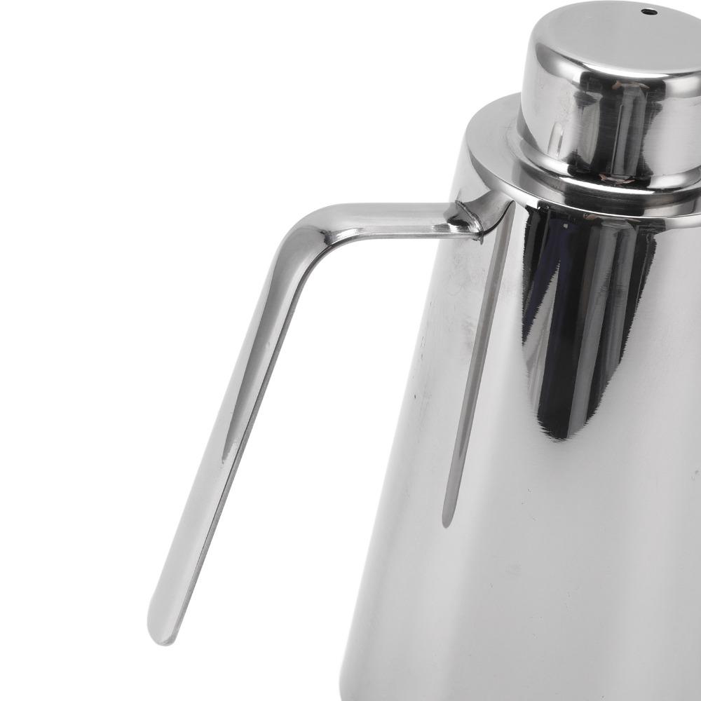 Leak Proof Design Olive Oil Dispenser 304 Stainless Steel Oil Can Pot Kitchen Cooking