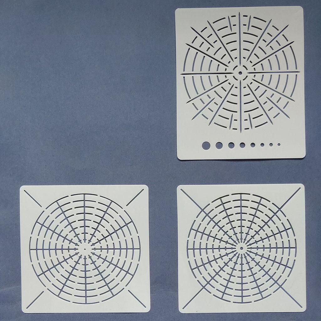 Stone Painted Handicraft for Creative Mandala Drawing Stencils Mandala Template Dot Painting Tool Point Hollow Template