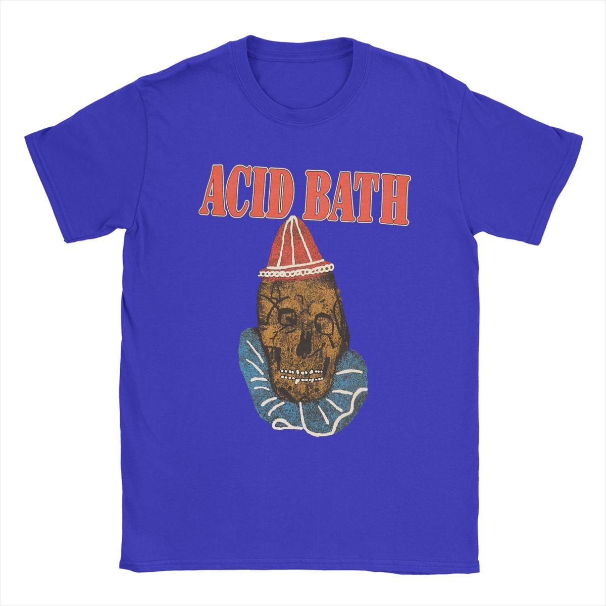 

Men s T-Shirts Acid Bath Vintage 100% Cotton Tees Short Sleeve T Shirt Crew Neck Clothes 5XL XXXXXL синій