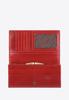 Wittchen Women's Large Genuine Leather Wallet With A Registration Card Holder, Red, Genuine Leather