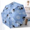 1pc Sheep Yarn Automatic Open/Close Umbrella, Windproof, Folding Compact Umbrella with Lightweight Design for Women/Men085