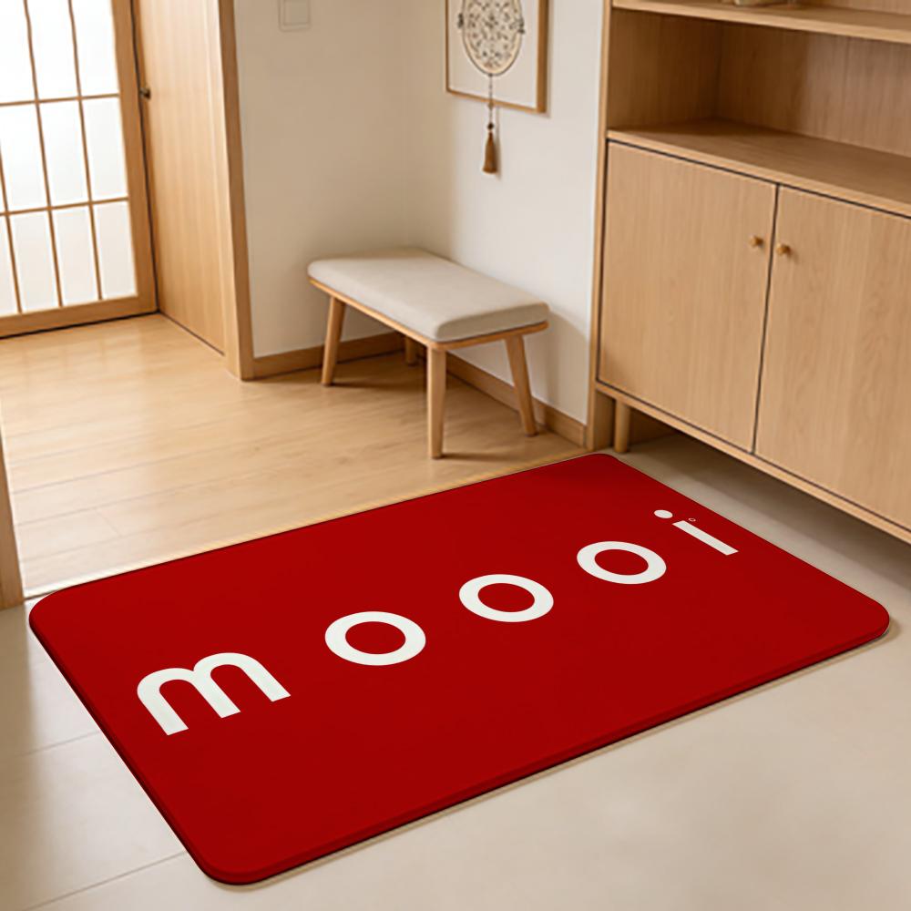 Beauty M-Moooi Floor Mat Absorbent Floor Mat Non-Slip Entrance Rug for Bathrooms Restrooms and Toilets