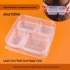 Disposable Multi-Compartment Lunch Box, Bento-Style Food-Grade Tray