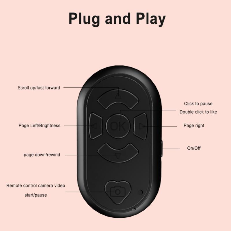 Selfie Shutter Remote Control Camera Shutter Universal Phone Selfie Shutter Wireless Selfie Button Clicker Hands Free