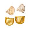 Ins Fashion Blogger Hollow Metal Earrings Female Niche Design Wide Woven