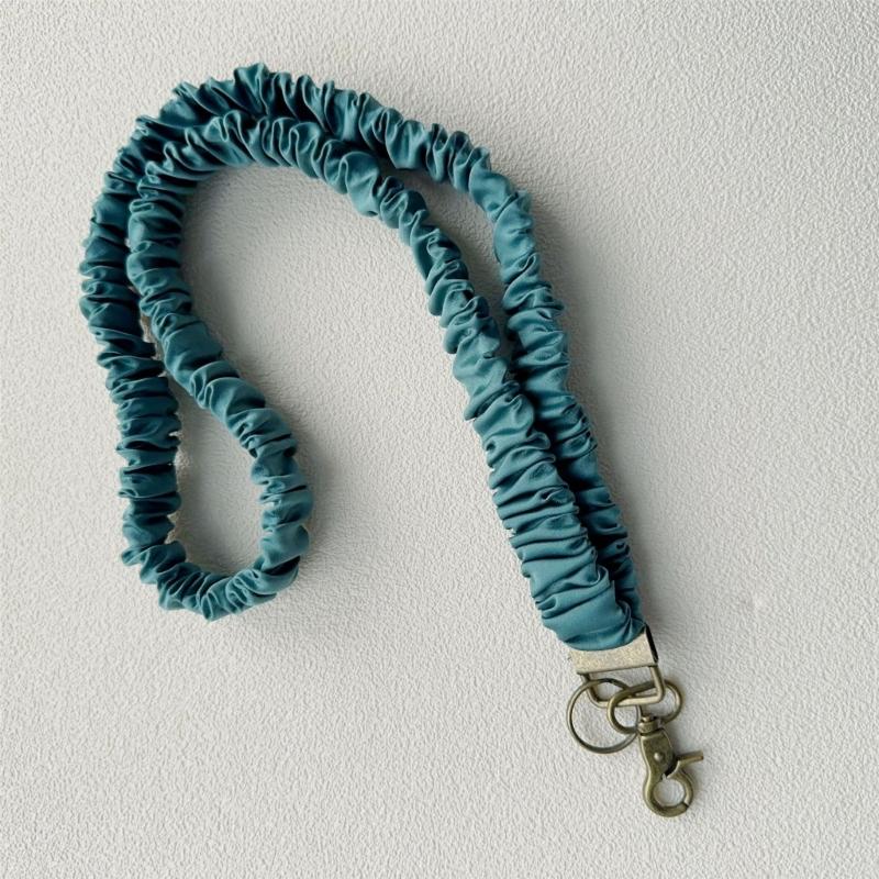 Elastic Cotton Lanyard For Badge Keychain Neck Lanyard for Identity Card Badge Holder Key Holder Phone